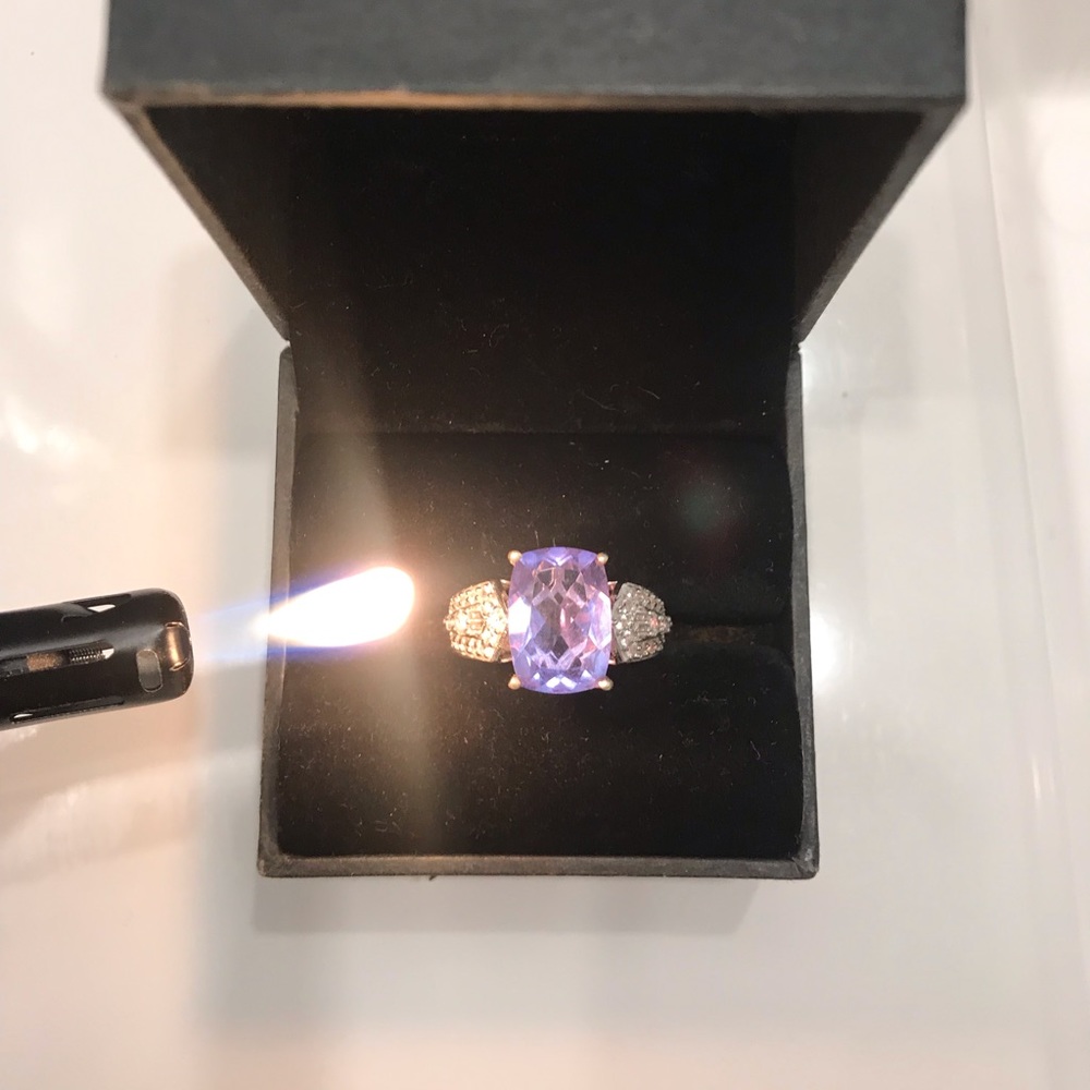 Color change fluorite ring - Picture 4 of 8